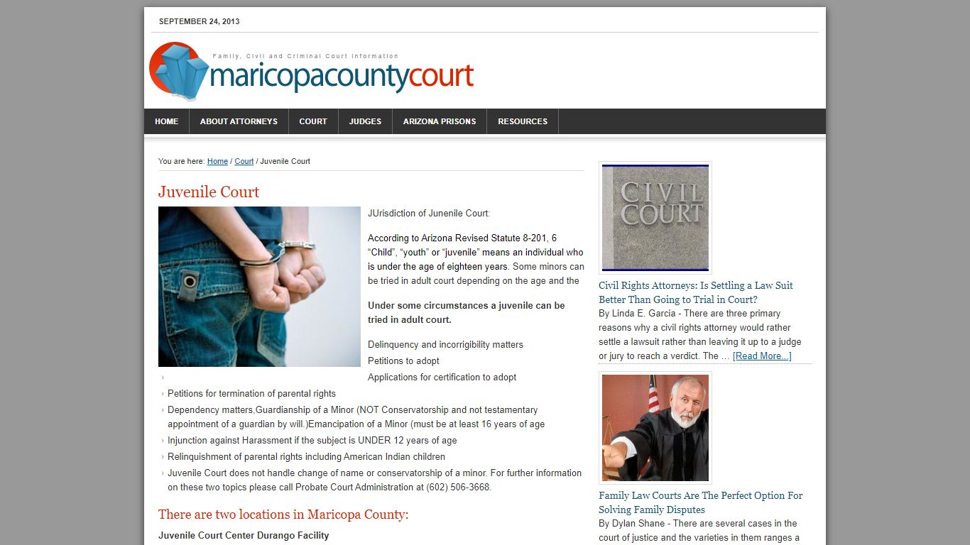 Maricopa County Courts | Juvenile Court