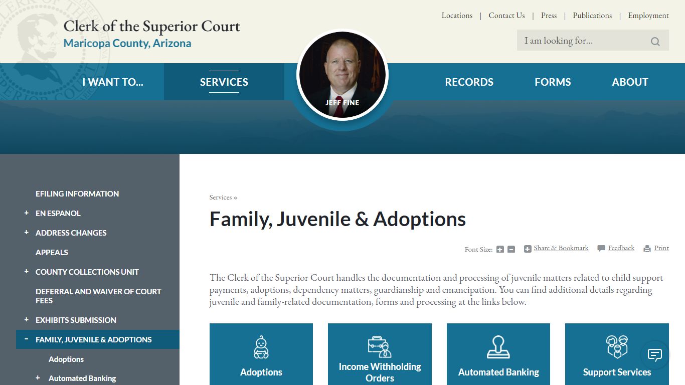 Family, Juvenile & Adoptions | Maricopa County Clerk of Superior Court